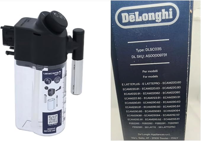 Delonghi Espresso Magnifica - Контейнер для кофеварки DeLonghi с молочным