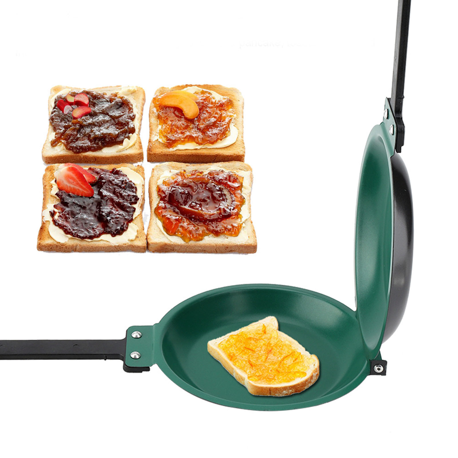 Mini Pancake Griddle - Двусторонняя сковорода с титановым стальным покрытием,